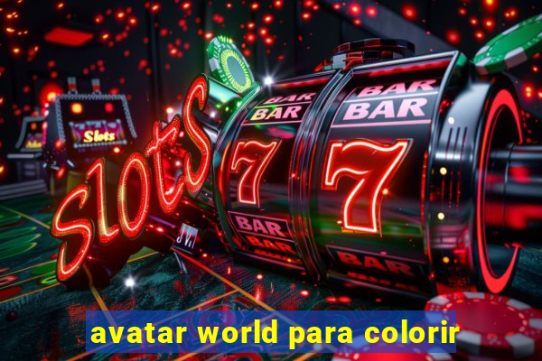 avatar world para colorir