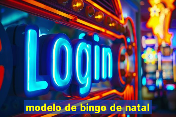 modelo de bingo de natal